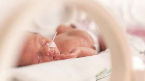Newborn baby in ICU
